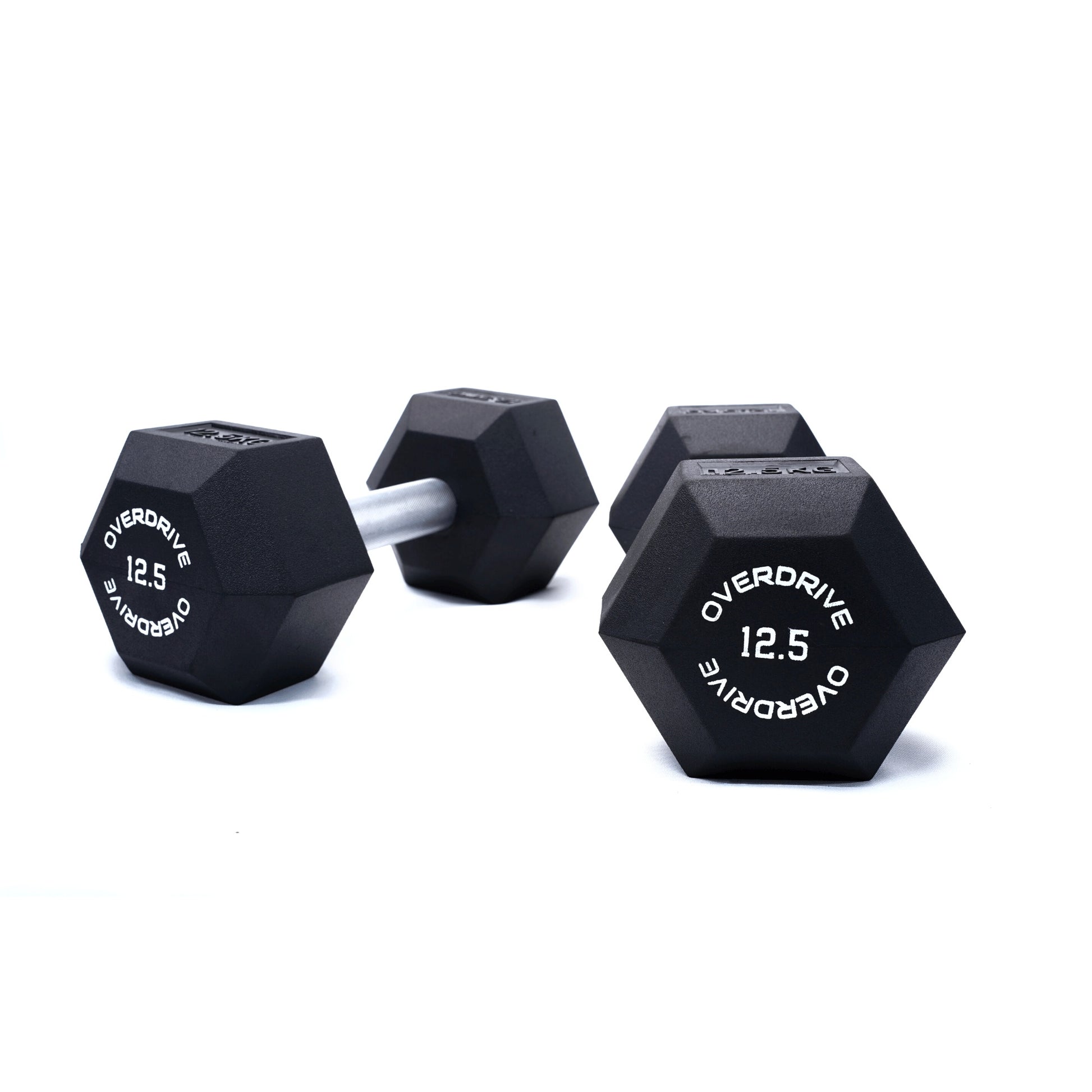 Overdrive Rubber Hex Dumbells