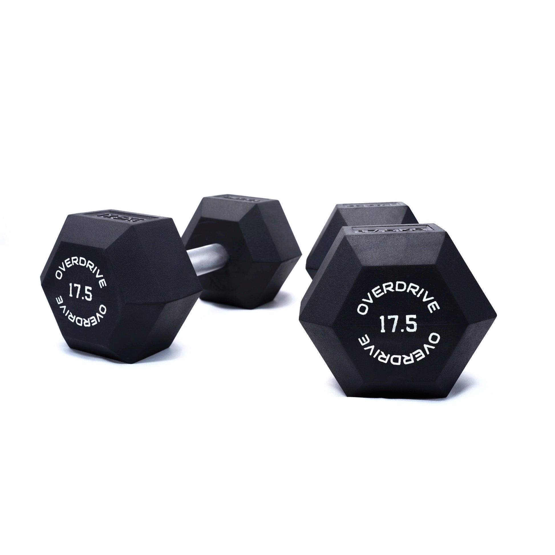 Overdrive Rubber Hex Dumbells